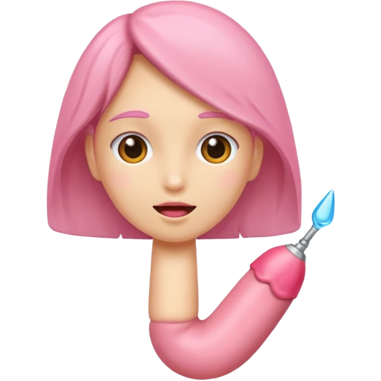 A girl with a penis and a vagina emoji