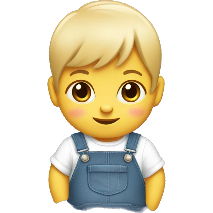baby rabbit in dungaree emoji
