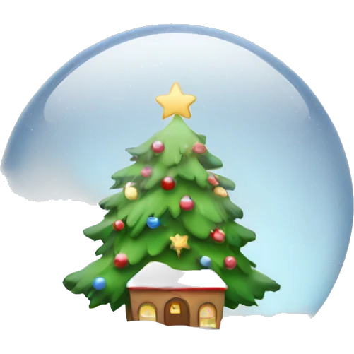 Christmas snowglobe emoji