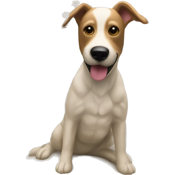 A dog in Bath and body works store emoji