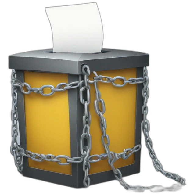 ballot box in chains emoji