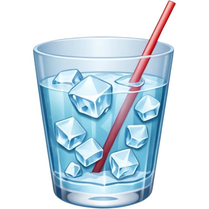 Crushed ice for cocktail but not in a glass emoji
