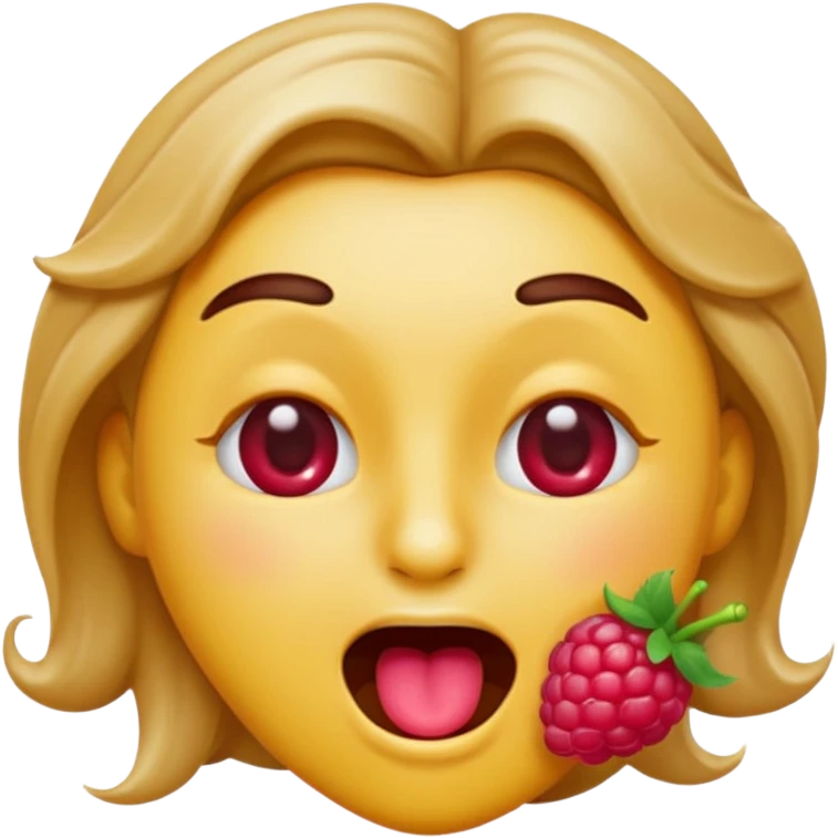 Emoji face winking blowing tongue raspberry emoji