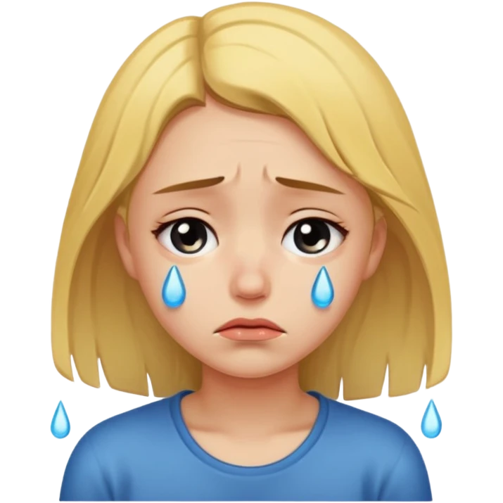 Mutsuz kız  emoji