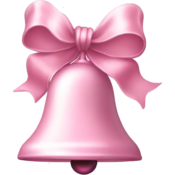 Light pink Christmas bells  emoji