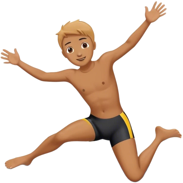 Person is jumping in Swimmingpool  emoji