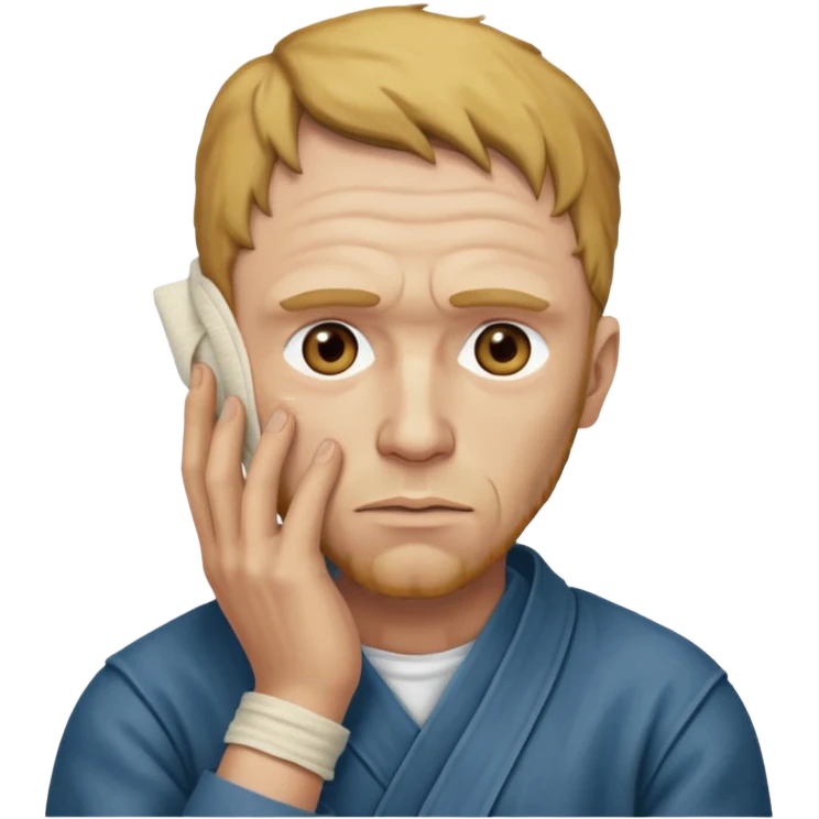 vincent van gogh holding his ear emoji