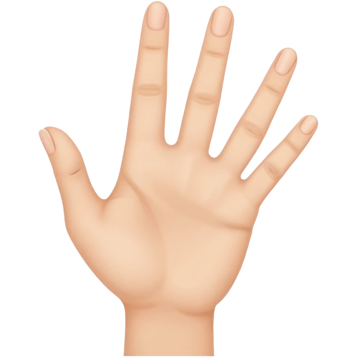 hand showing number four with fingers emoji