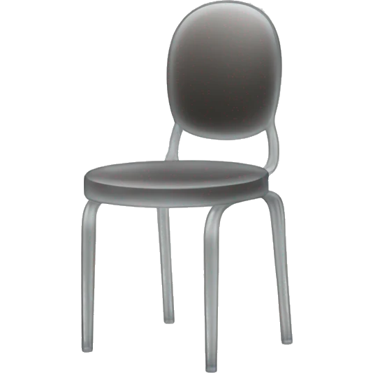 transparent invisible chair emoji