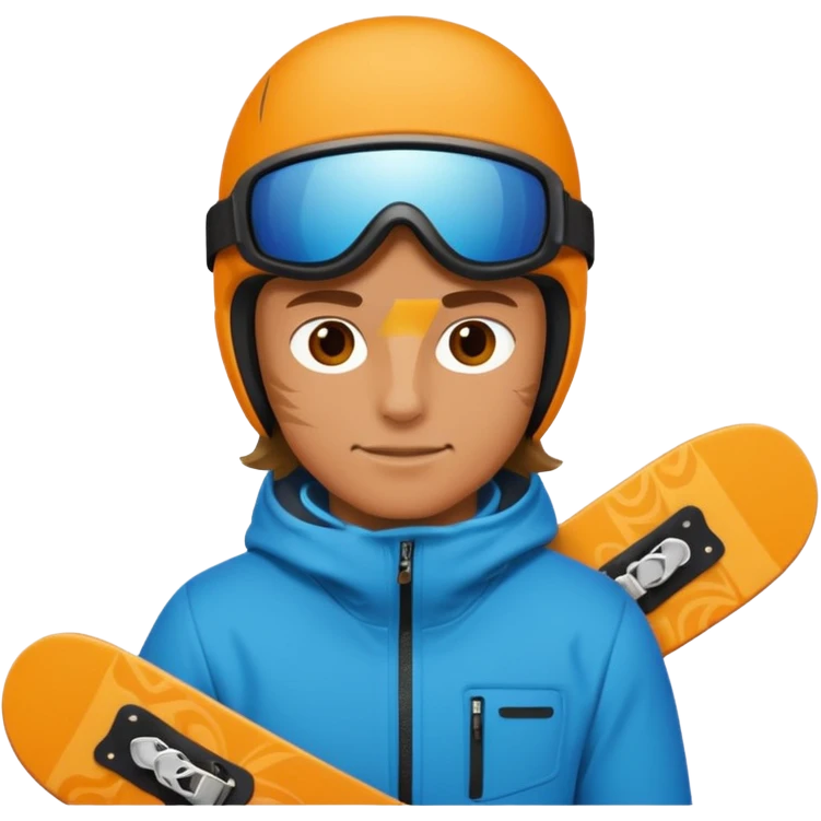 snowboarder carving emoji