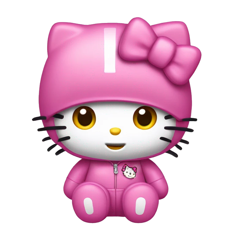 Hello kitty pink emoji