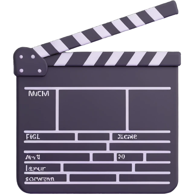 movie clapperboard emoji