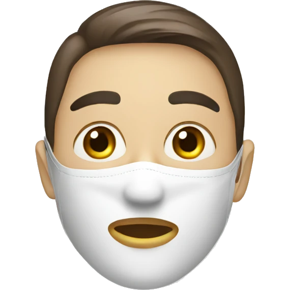 Mascarilla facial emoji