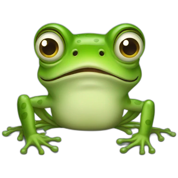 terrified frog emoji