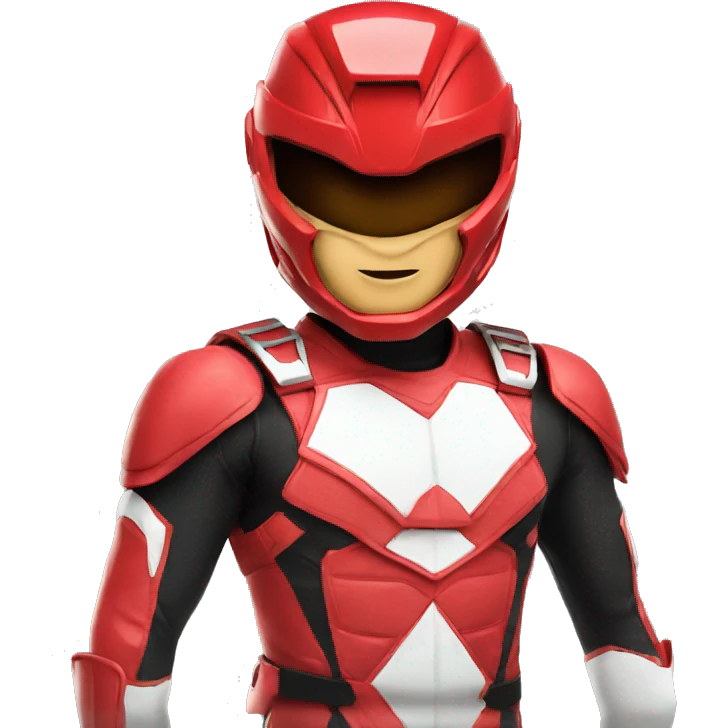 red ranger emoji