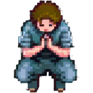 person kneeling in prayer with hands clasped emoji
