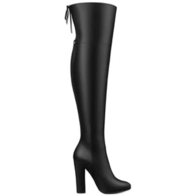 overknee high heel boot emoji