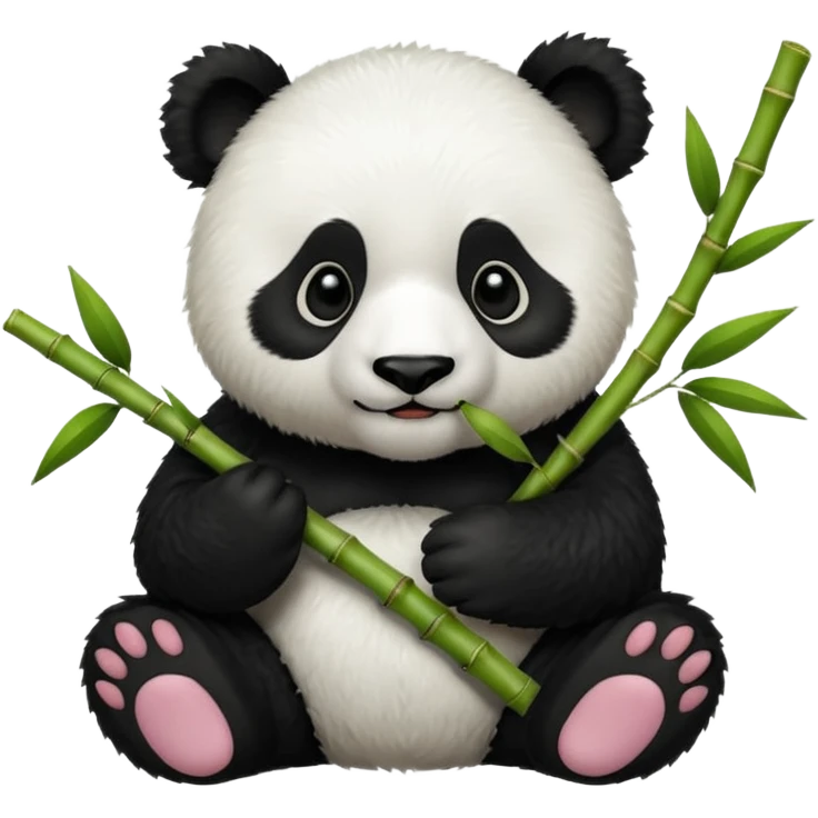 panda with bamboo emoji