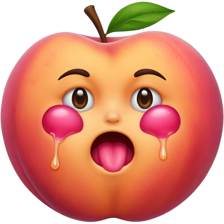 peach vomiting emoji