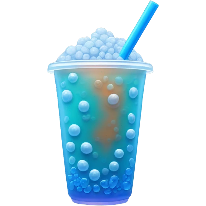 bubble tea bleu emoji