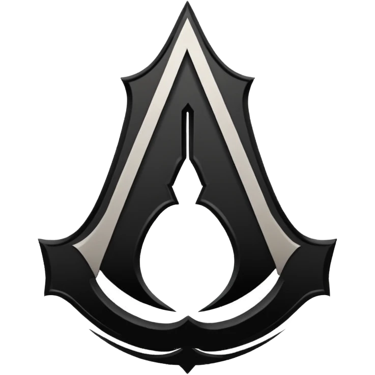 Logo assassin creed black color emoji