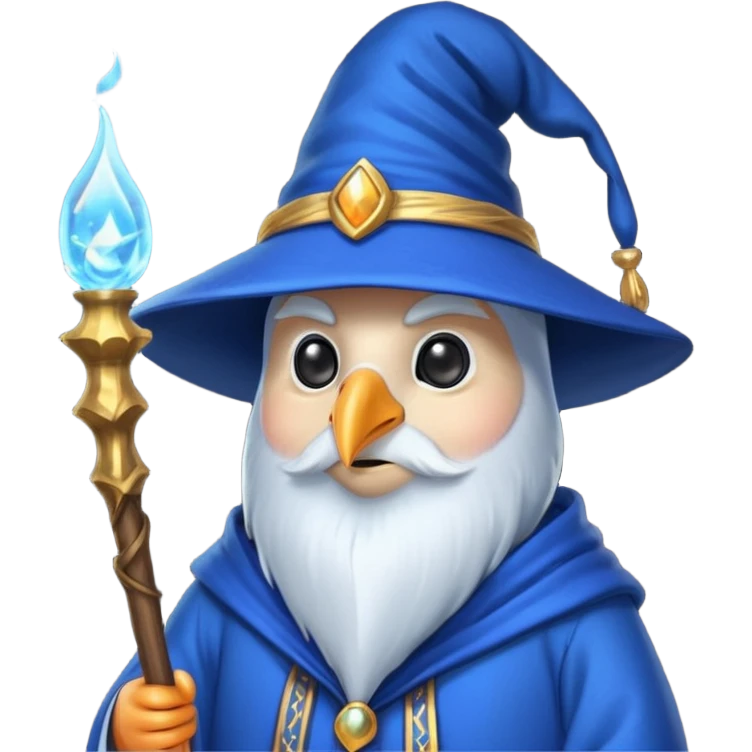 Penguin Wizard emoji