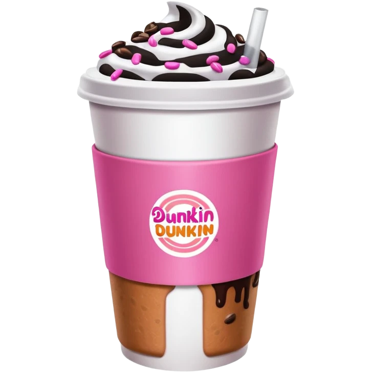 A Dunkin coffee cup but Megan thee stallion themed that says HOTTIES run on Dunkin  emoji