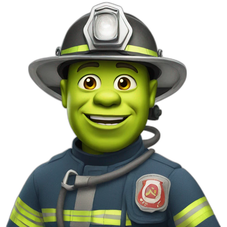 Shrek fireman emoji