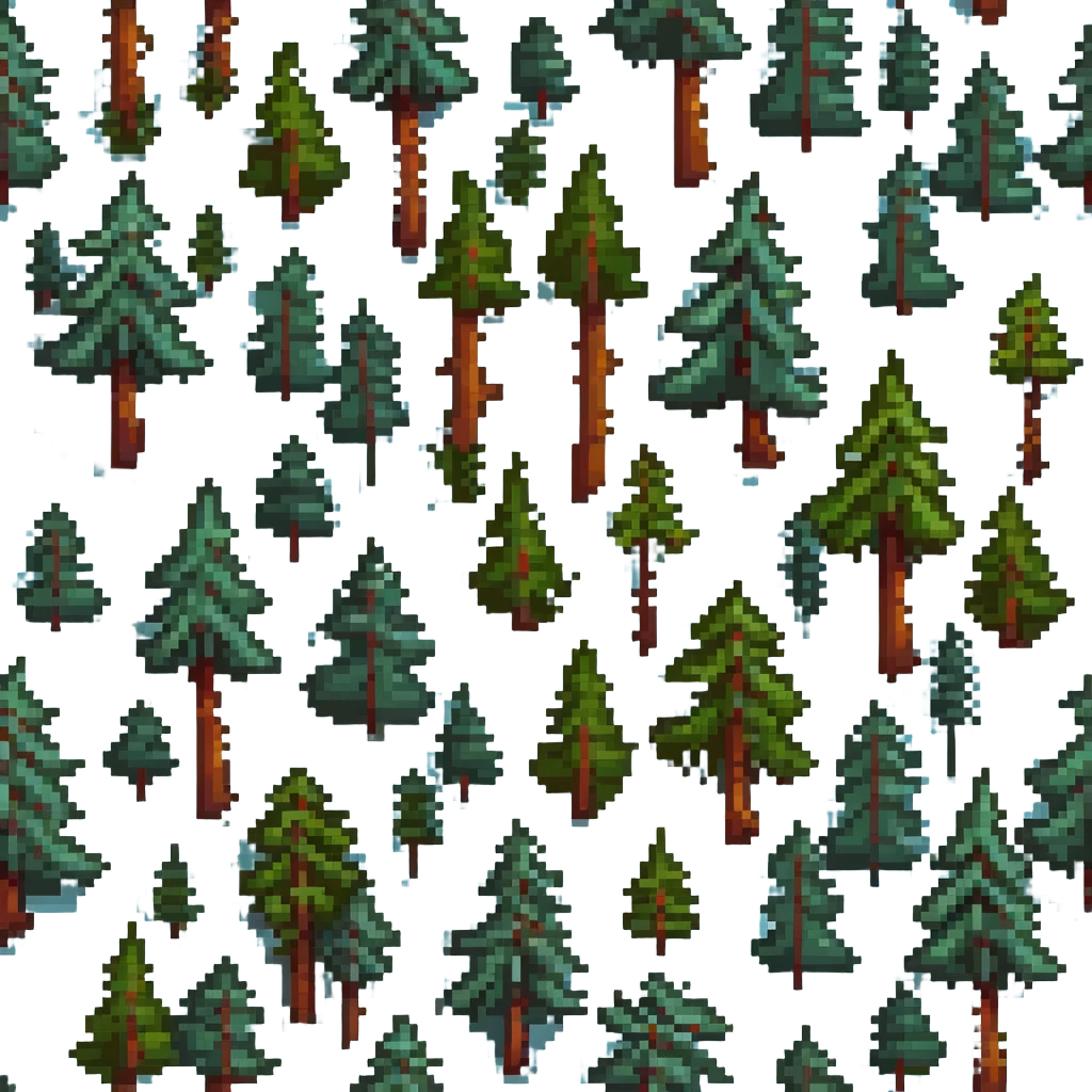 forest with pine trees emoji