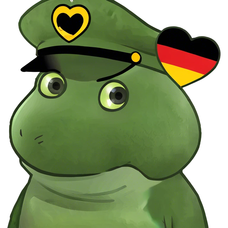 A heart in the colors of the German flag. emoji