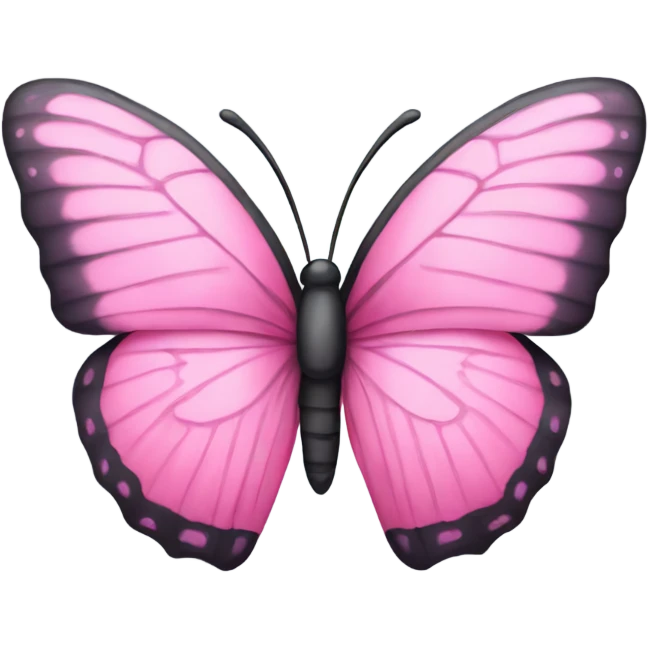 Pink butterfly emoji