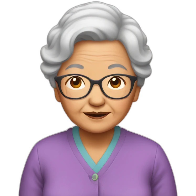 asian grandma emoji