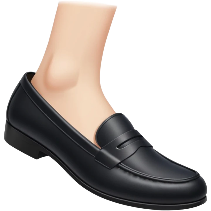 swollen foot inside a loafer that is too small  emoji