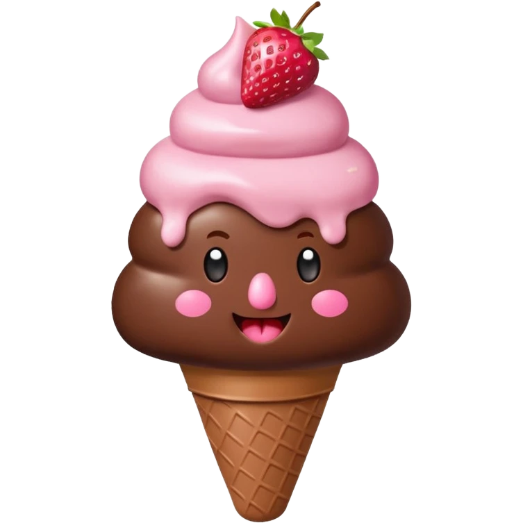 Bolis sabor chocolate 🍫  y uno sabor fresa 🍓 que sea un bolis de hielo gordito emoji