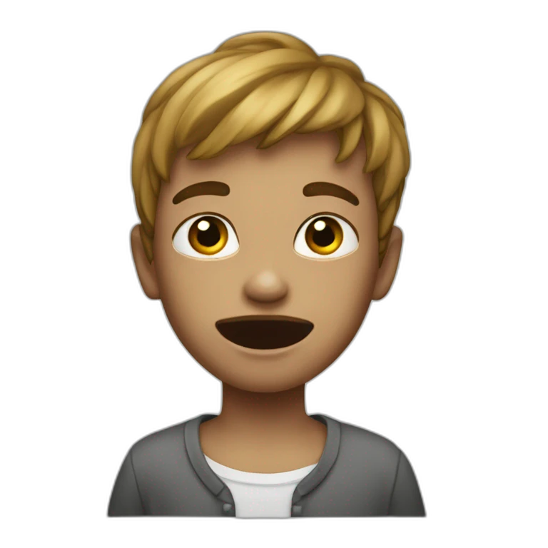 Enfant qui se fait mordre emoji