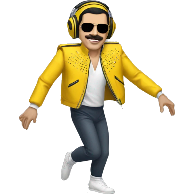 freddie mercury yellow jacket dance emoji