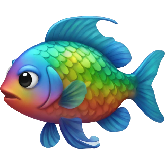 rainbow fish  emoji