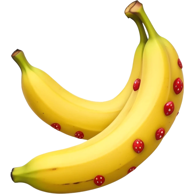 banana with strawberry spots emoji