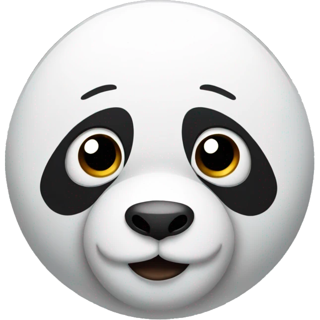 panda bear face emoji