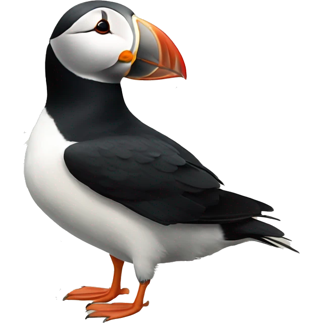 A puffin with a thistle  emoji