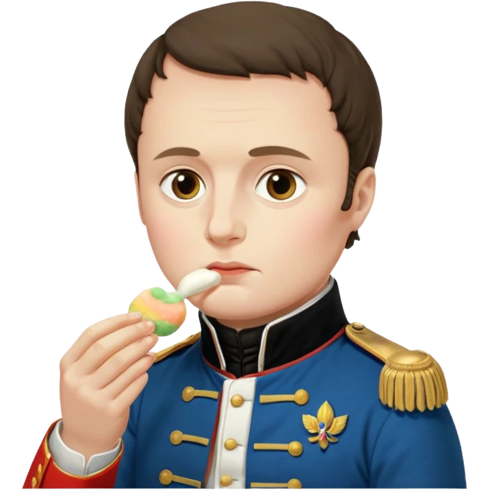 Napoleon Bonaparte ăn mochi emoji