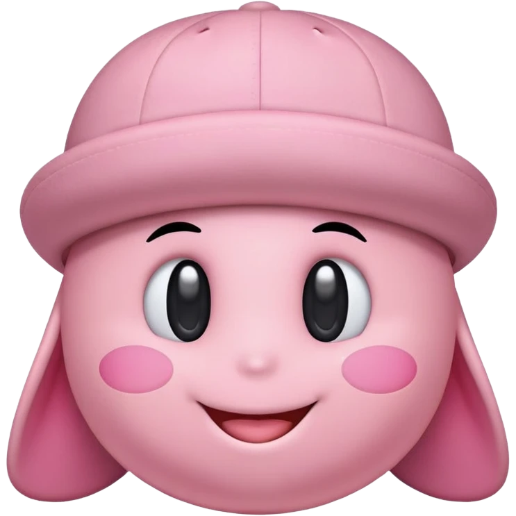 Japan Kirby wearing a hat emoji