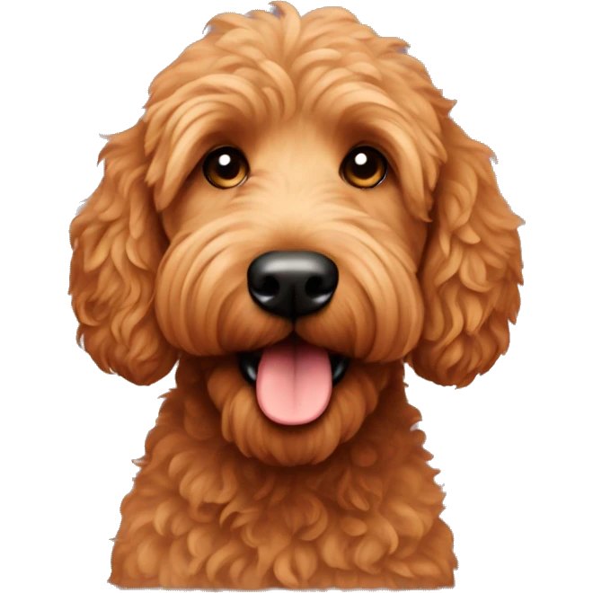 Red Golden doodle  emoji