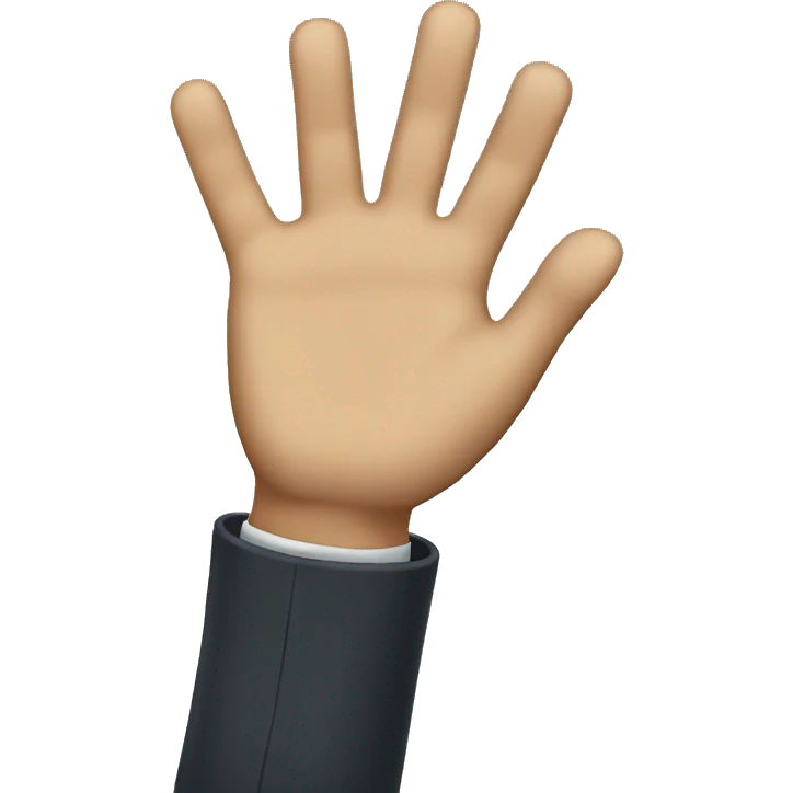 talk to the hand emoji