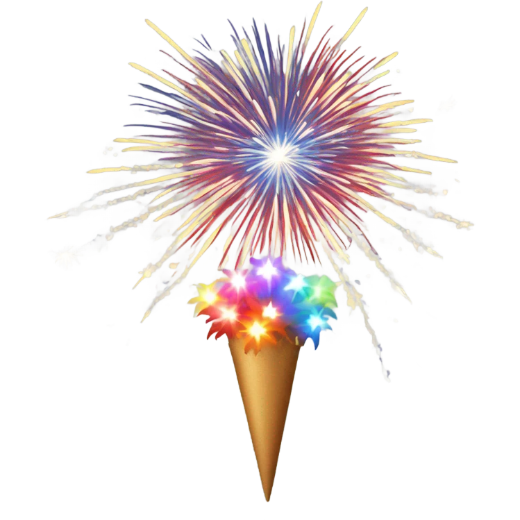 Fireworks with firecrackers  emoji