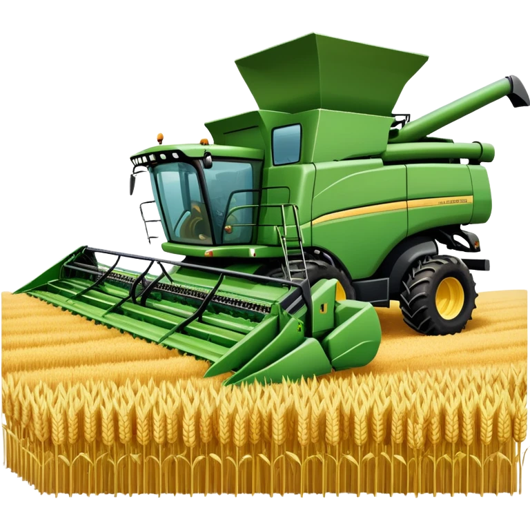 An icon featuring a wheat field, a combine harvester, fertilizer formulas, and plant cells, symbolizing agronomy. The design includes farming tools and crops, representing agricultural science, crop production, and plant biology. Transparent background highlights sustainable farming and growth. emoji