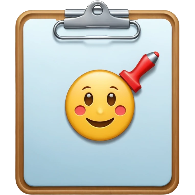 clipboard with a checkmark emoji