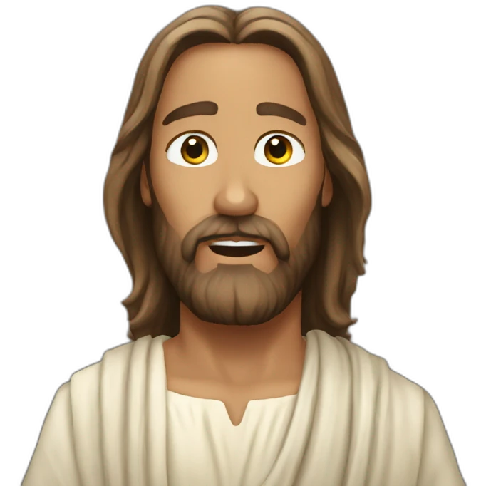 Jesus if he was australian emoji