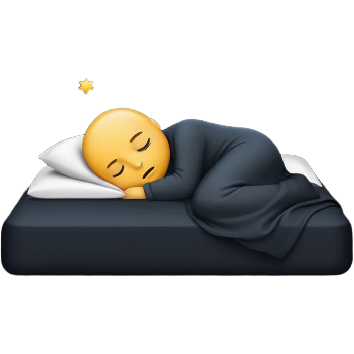 sleep emoji. Minimal modern looking. More in the dark mode range. emoji