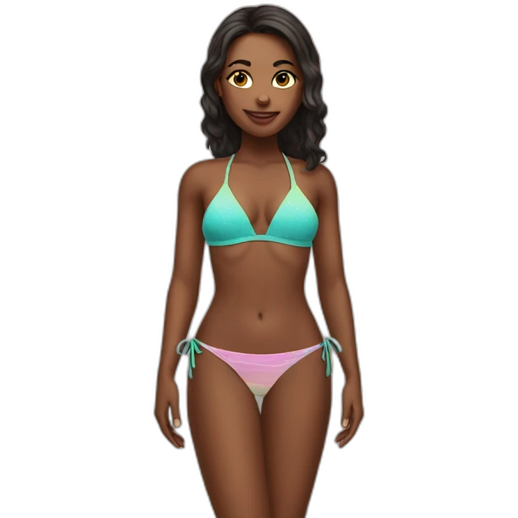 bikini girl emoji